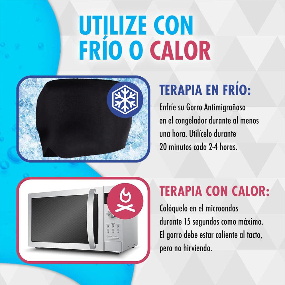 Pack Almohadilla de gel para rodillas codos Y Gorro de gel para el tratamiento de dolor